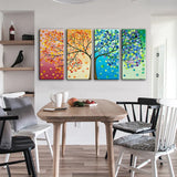 Seasons Change: 4-Panel Landscape Wall Art