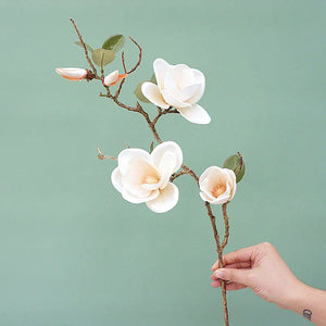 Luxury Magnolia Silk Flower Branch