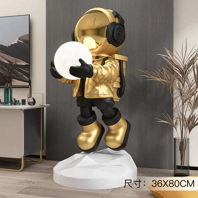 Modern Astronaut Sculpture Decor