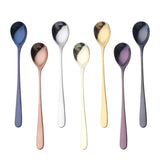 Rainbow Elegance: Stainless Steel Tea Spoon Set