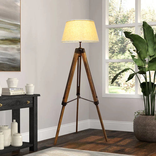 WoodTripod LED Floor Lamp