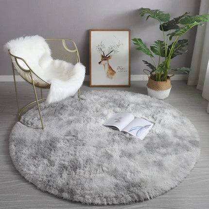 Fluffy Circle Rug