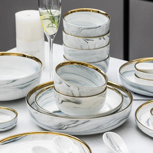 Elegant Fusion: Modern European Tableware Set