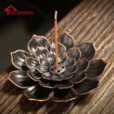 Lotus Line Alloy Incense Burner